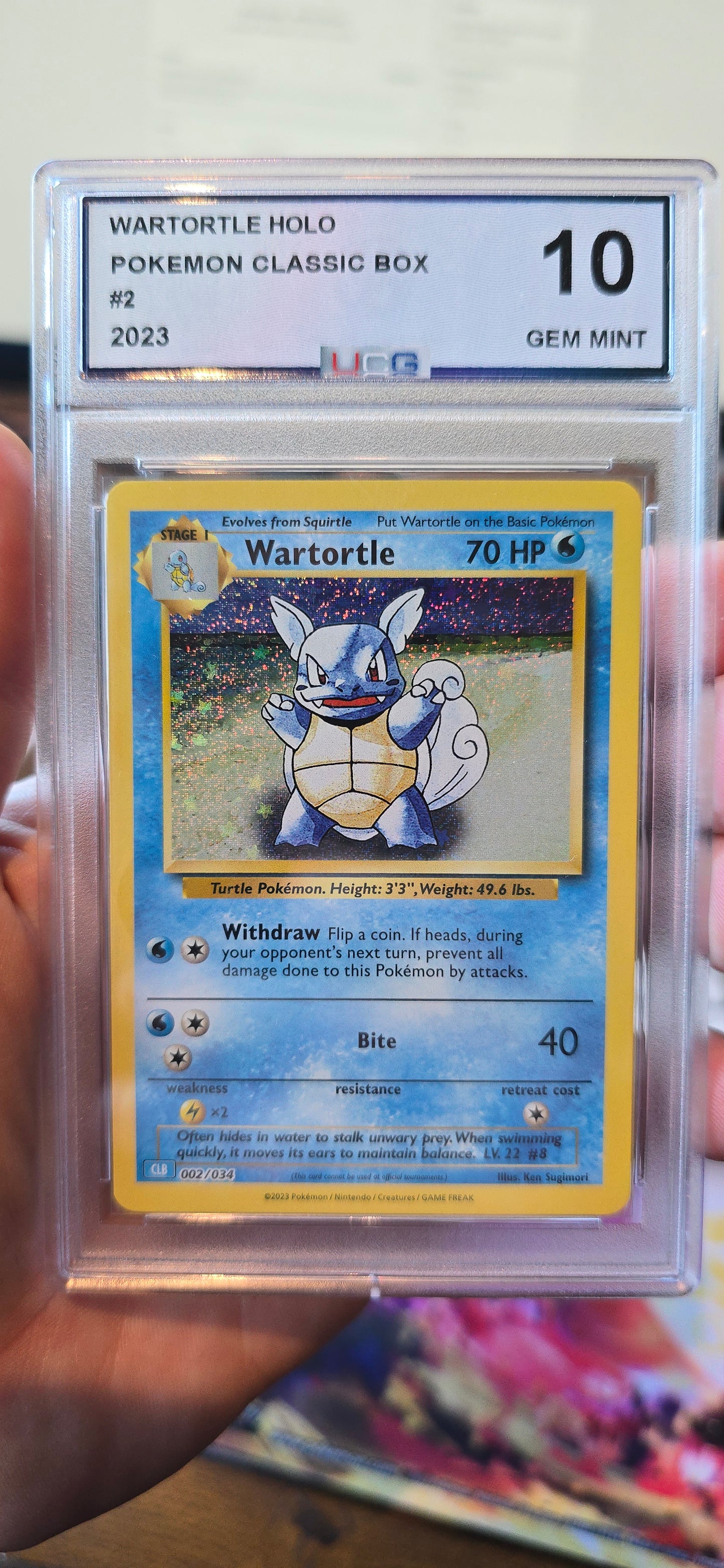 Wartortle #2 TCG Classic: Blastoise Deck UCG 10