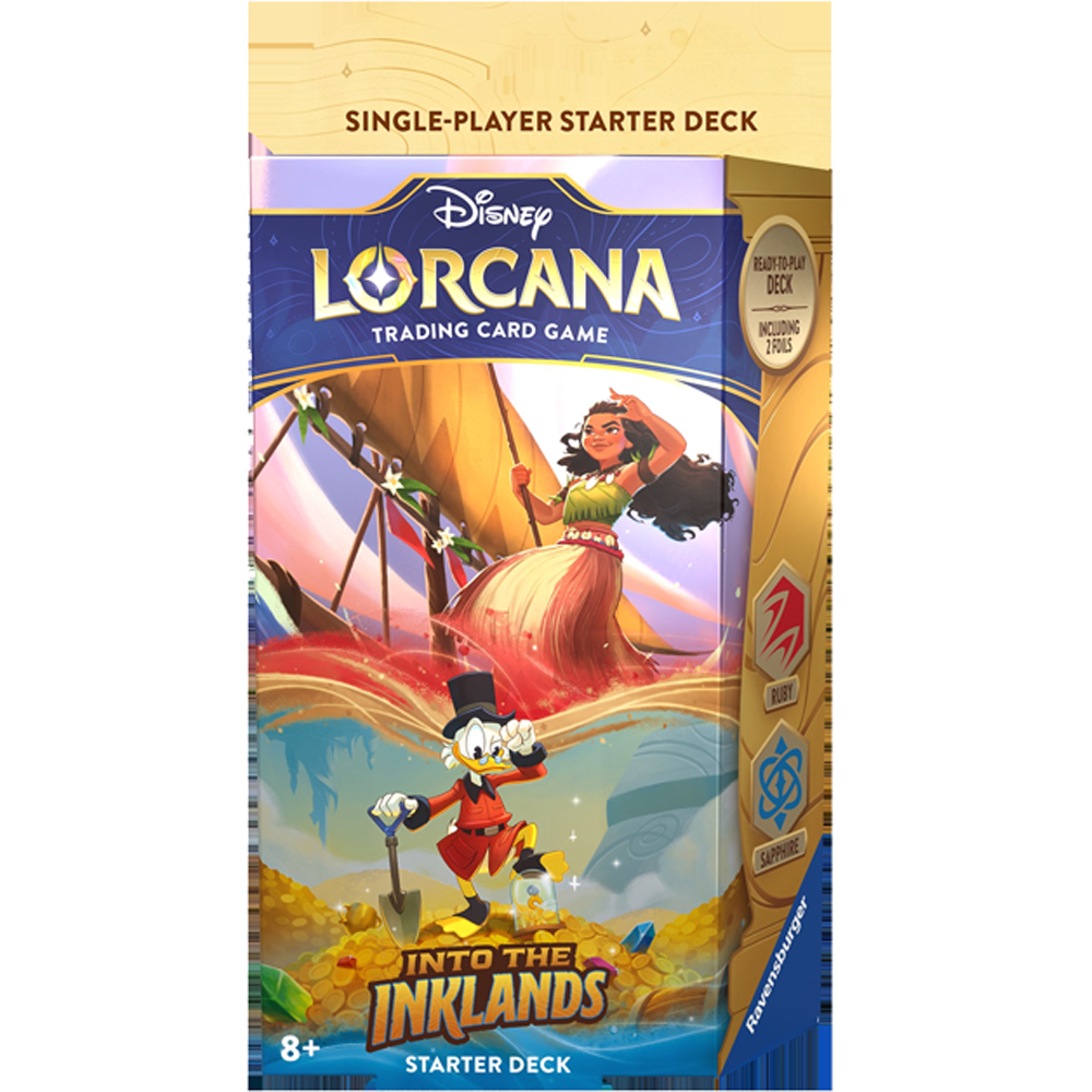 Disney Lorcana TCG – Into the Inklands Vaiana & Dagobert Starterdeck