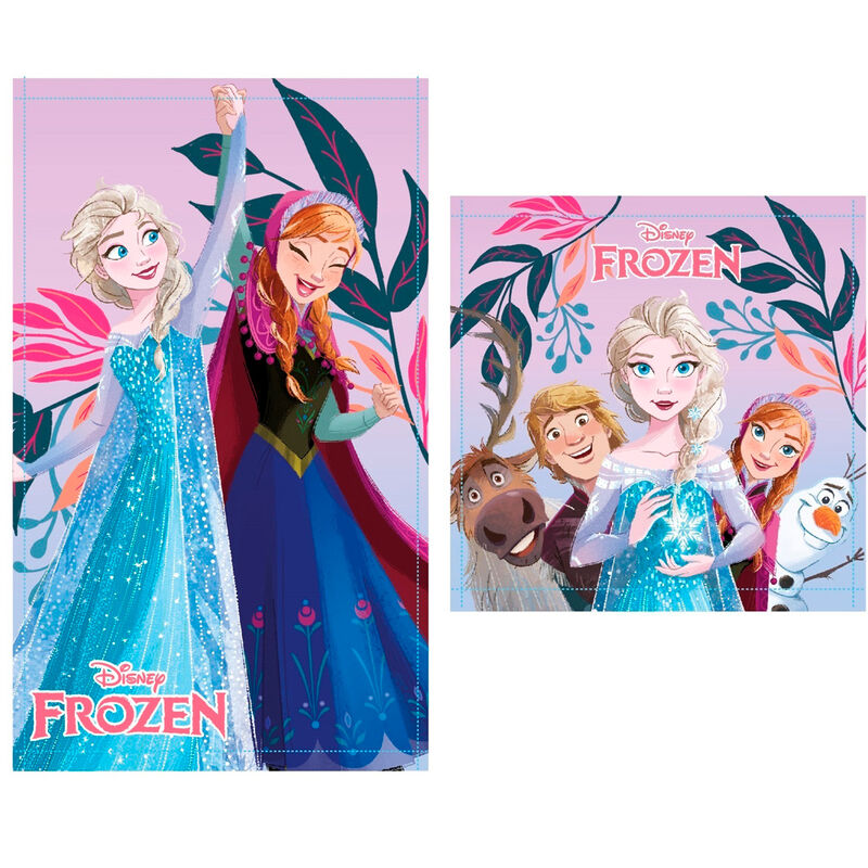 Disney Frozen Elsa & Anna Set - 2 Katoenen Badhanddoeken