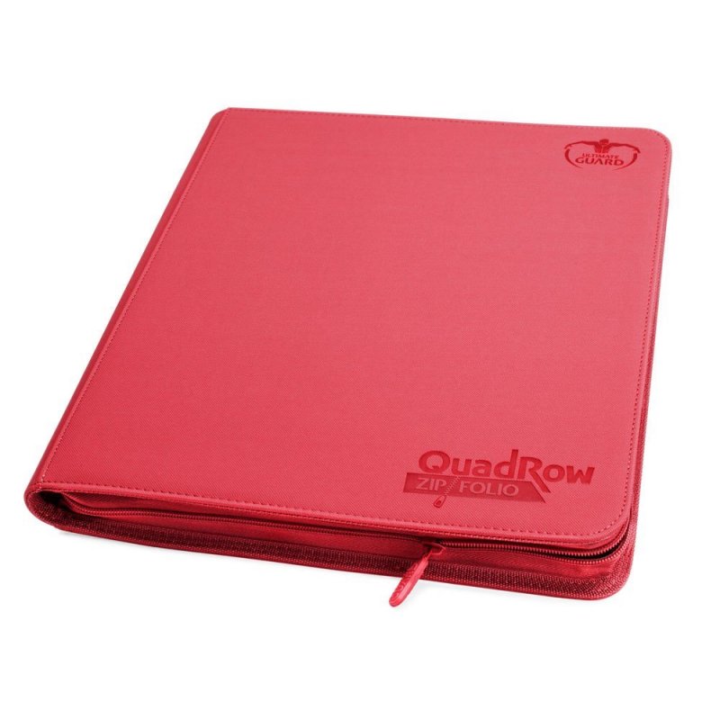 Ultimate Guard 12 Pocket QuadRow Zipfolio XenoSkin rood