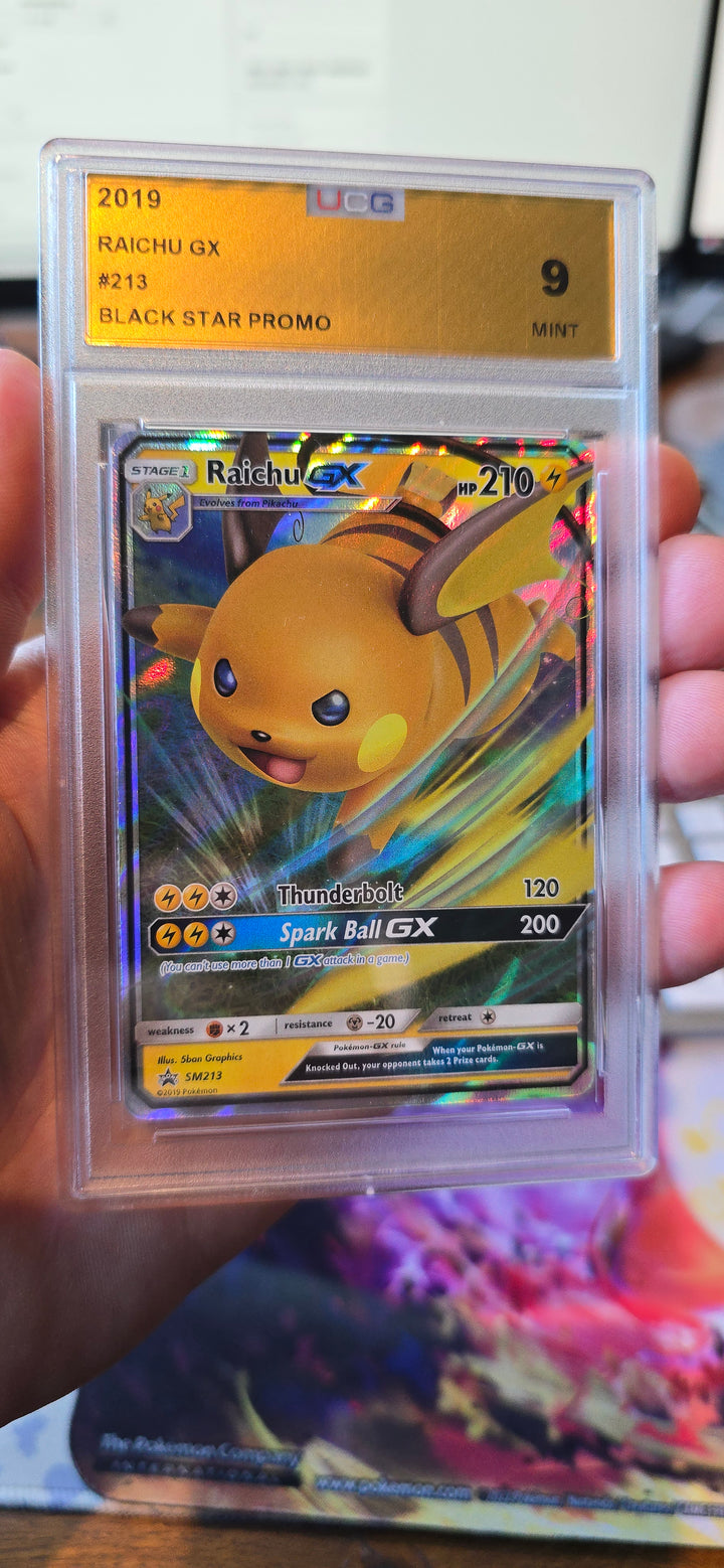 Raichu GX #SM213 Black Star Promo UCG 9
