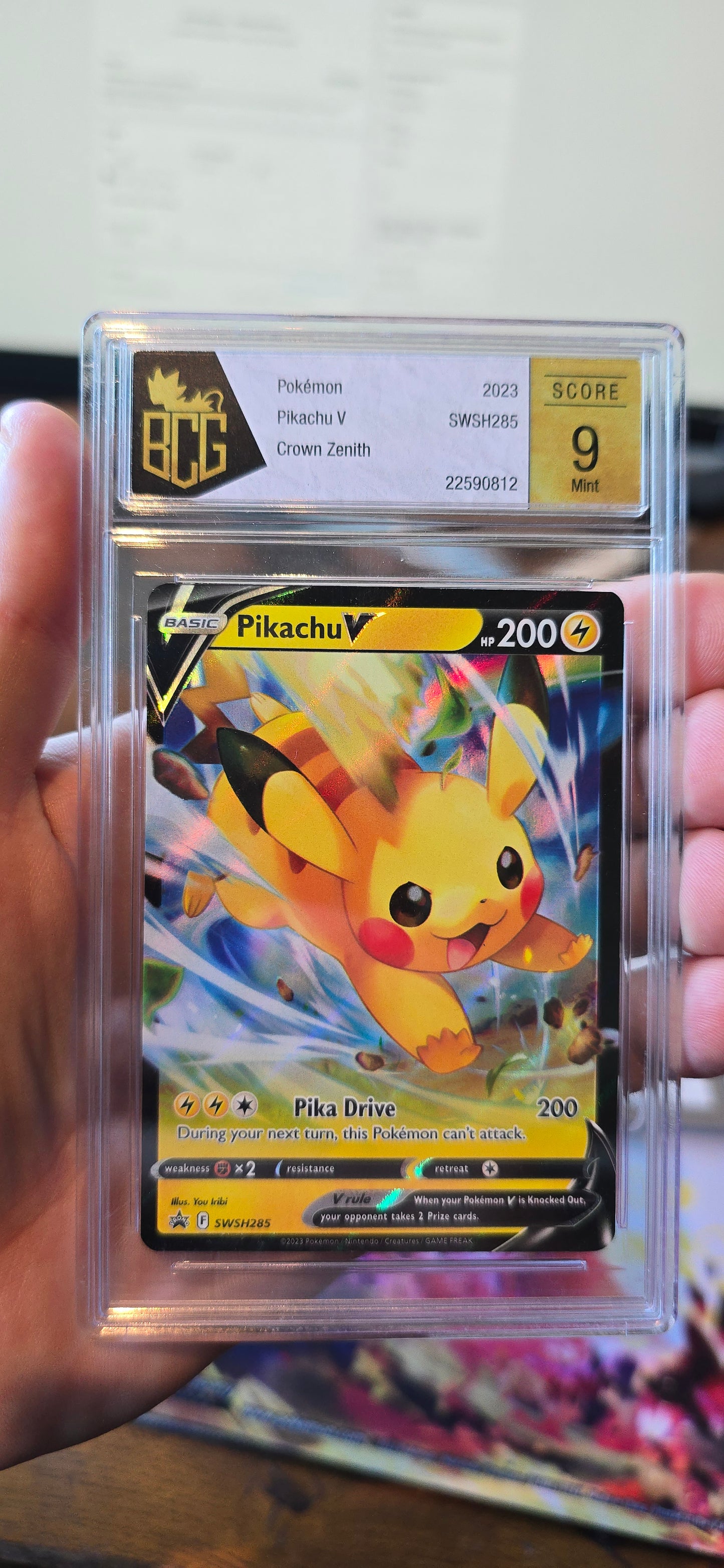 Pikachu V #SWSH285 Pokemon Promo BCG 9