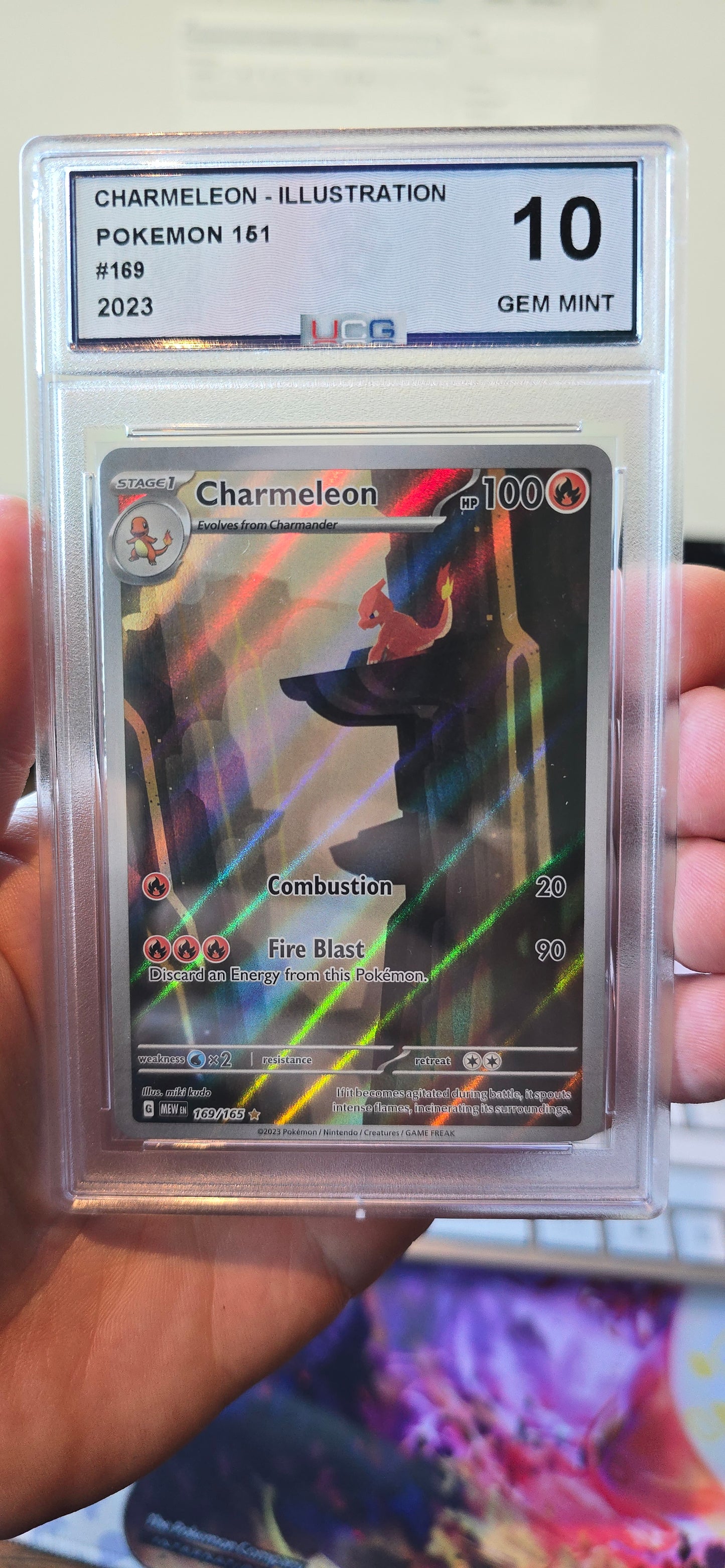 Charmeleon #169 Pokemon Scarlet & Violet 151 - UCG 10