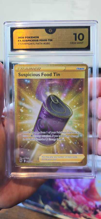 Suspicious Food Tin #80 Pokemon Champion's Path - GG 10!