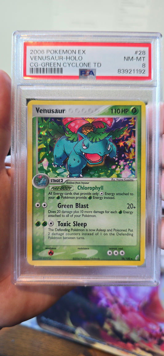 Venusaur #28 Pokemon Crystal Guardians - PSA 8 NM-MT