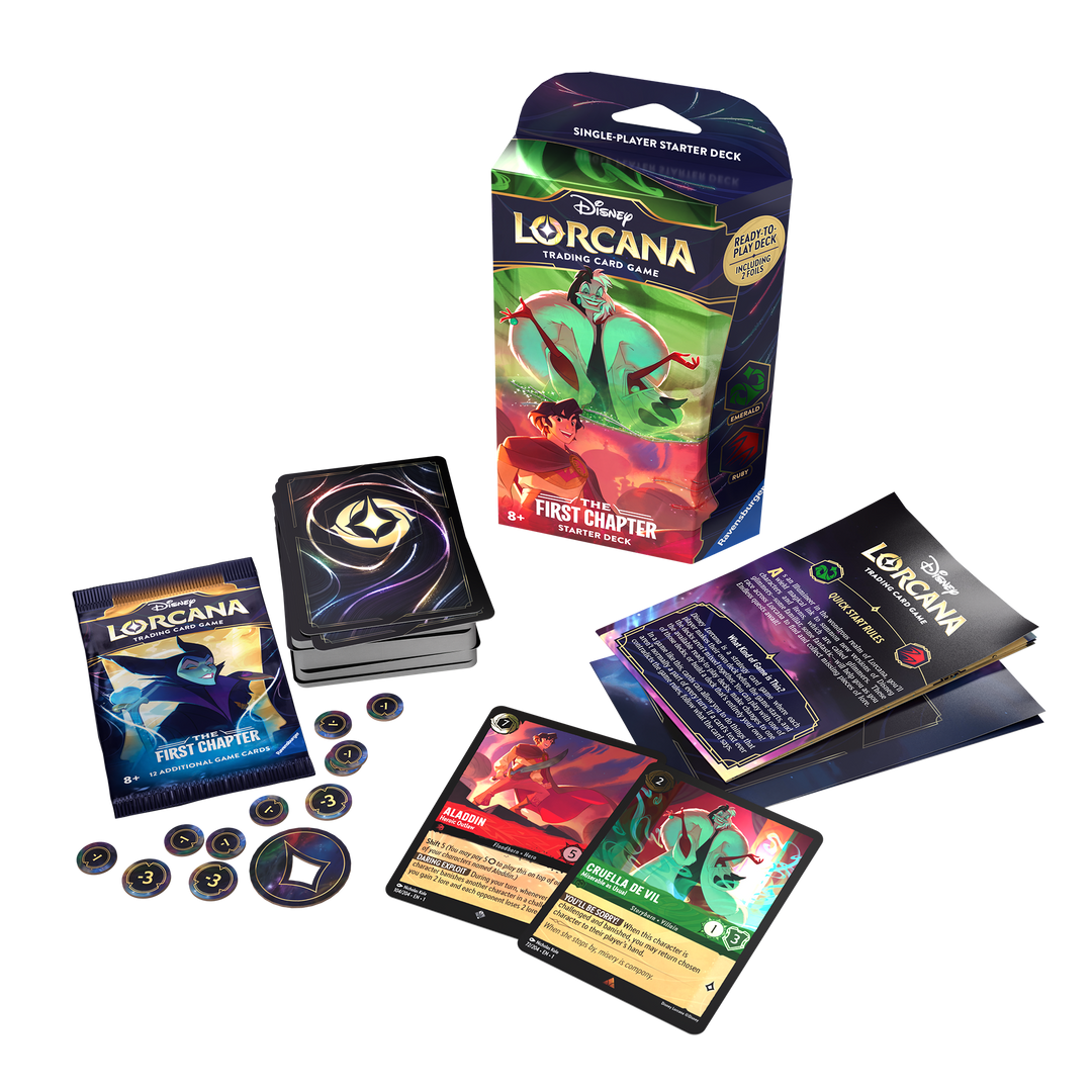 Disney Lorcana TCG – The First Chapter – Cruella & Alladin Starter Deck