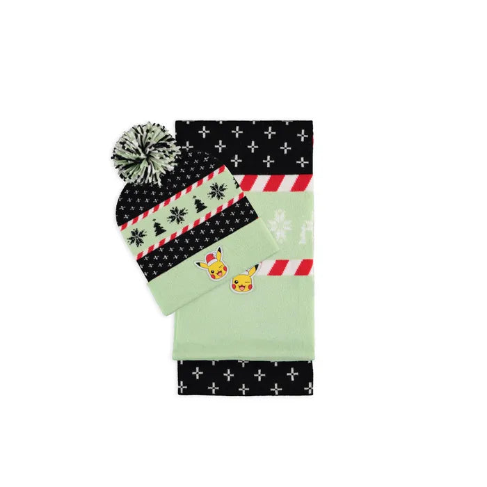 Pokémon - Pikachu Giftset (Beanie & Sjaal) Kerst Pika