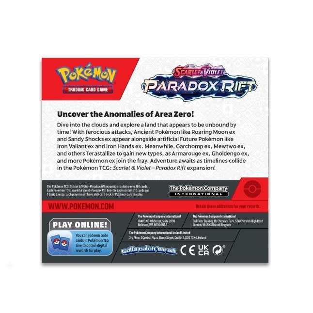 Pokémon Scarlet & Violet - Paradox Rift Booster Box