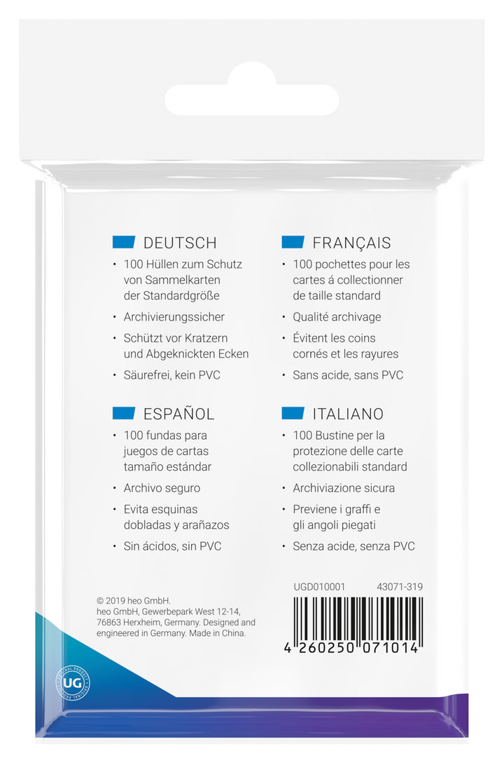 Ultimate Guard Classic soft Sleeves - Standard Size (100)