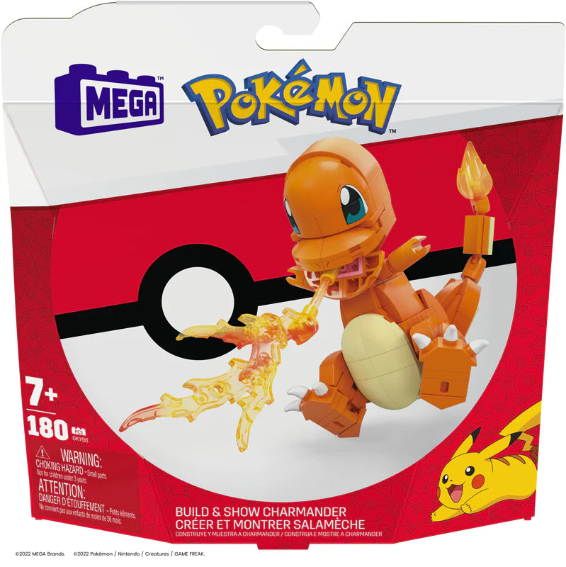 Pokémon Mega Construx Wonder Builders Construction Set - Charmander 10 cm