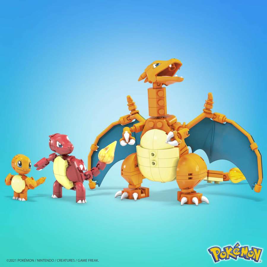 Pokémon Mega Construx Wonder Builders Construction Set - Charmander Evolution