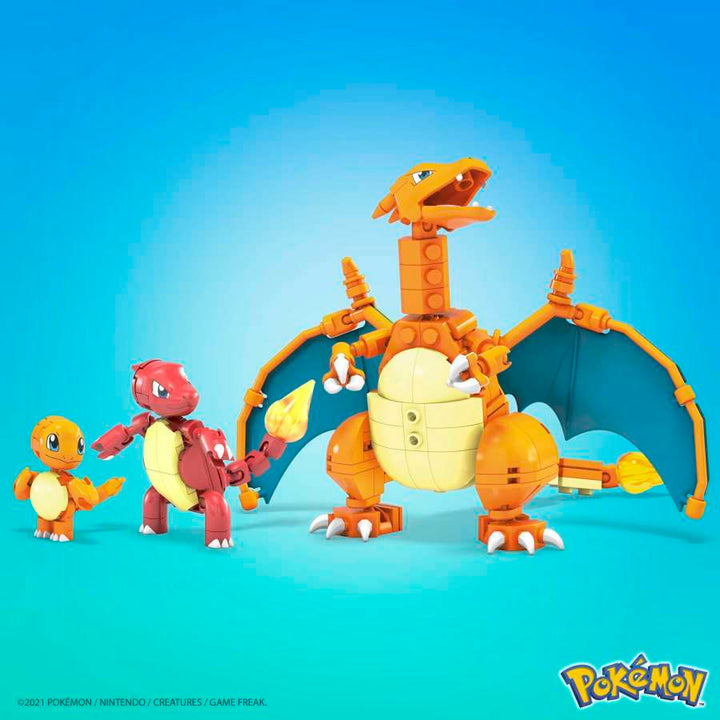 Pokémon Mega Construx Wonder Builders Construction Set - Charmander Evolution