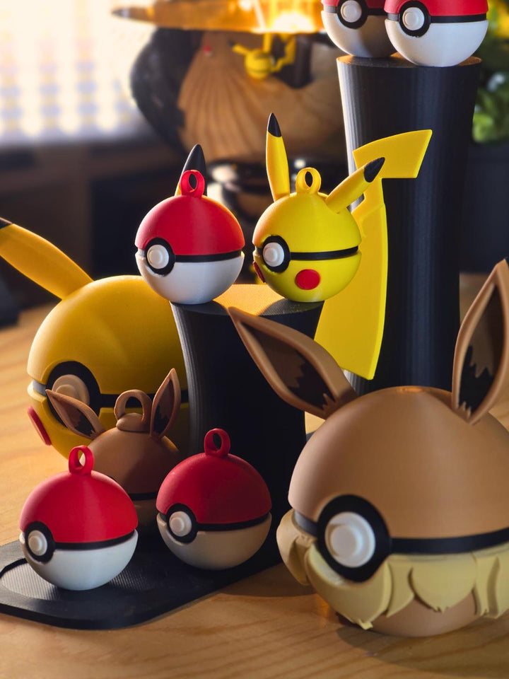 Mini Pokémon Kerst balletjes! | Eevee, Pikachu & Poké Ball