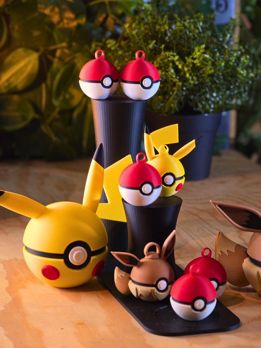 Mini Pokémon Kerst balletjes! | Eevee, Pikachu & Poké Ball