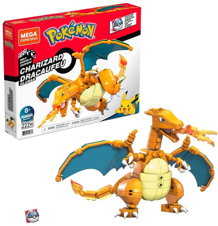 Pokémon Mega Construx Wonder Builders Construction Set - Charizard 10 cm