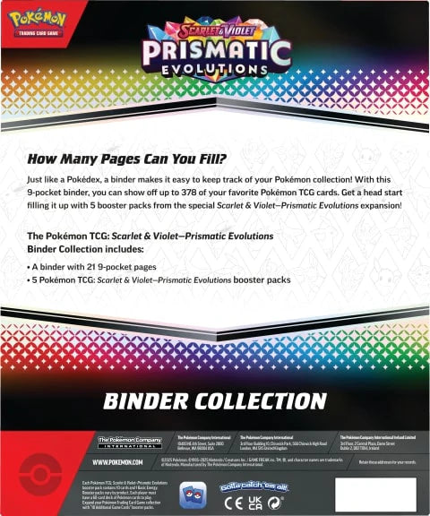 Pokémon Prismatic Evolutions Binder Collection