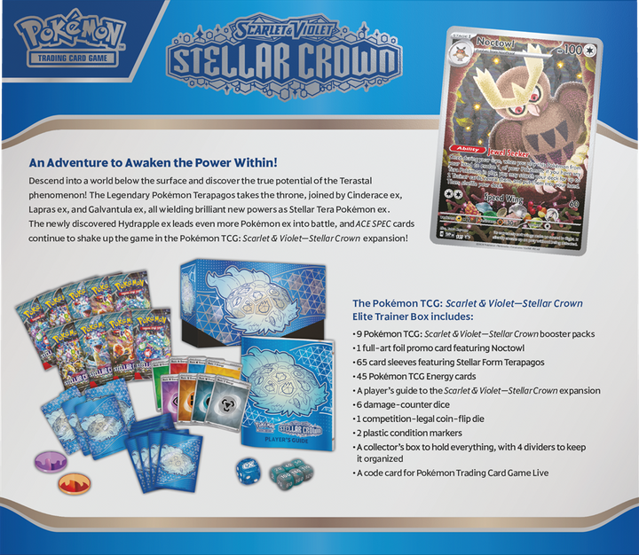 Pokémon Scarlet & Violet - Stellar Crown Elite Trainerbox