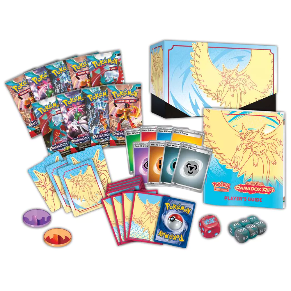 Pokémon Scarlet & Violet Paradox Rift Elite Trainer Box – Roaring Moon