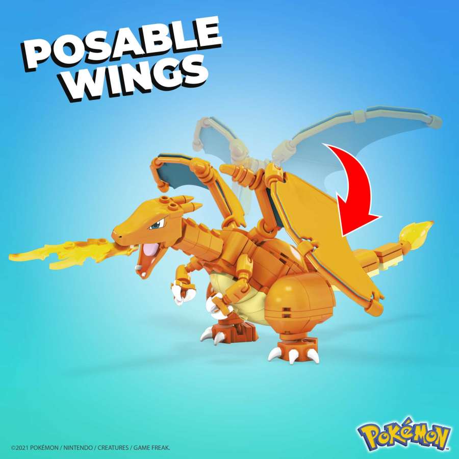 Pokémon Mega Construx Wonder Builders Construction Set - Charmander Evolution